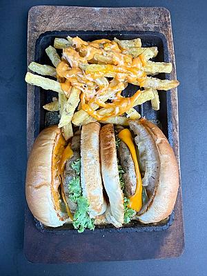 Melty Grilled Chicken Burger